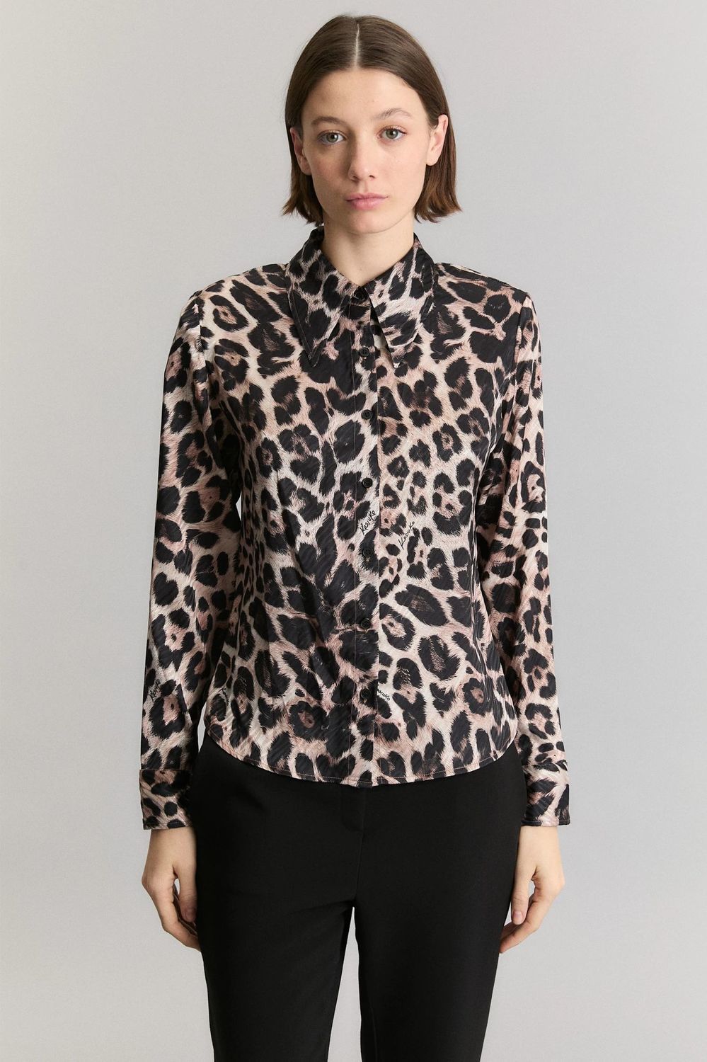 CAMISA FIERCE LEOPARD-KOSIUKO marron l