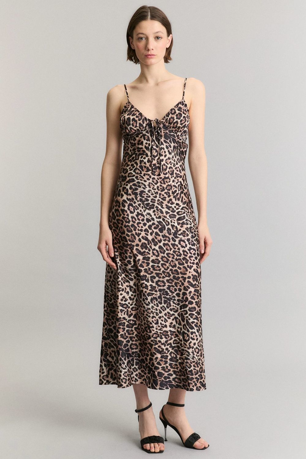 VESTIDO FIERCE LEOPARD KSK - KOSIUKO negro xs