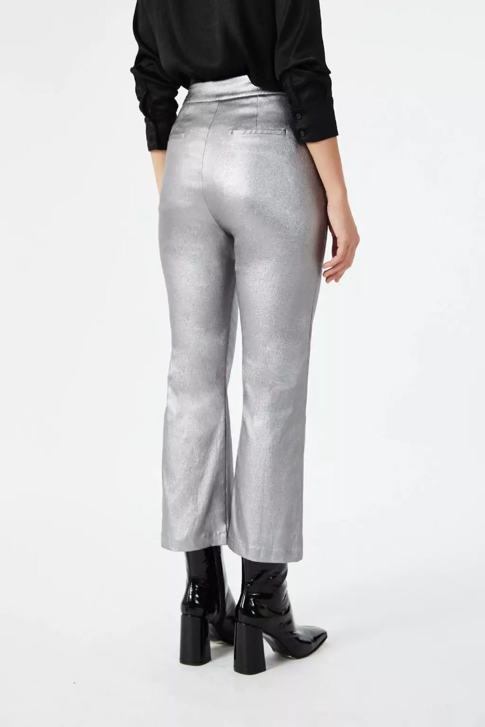 PANTALON STARS-LAS OREIRO plateado s