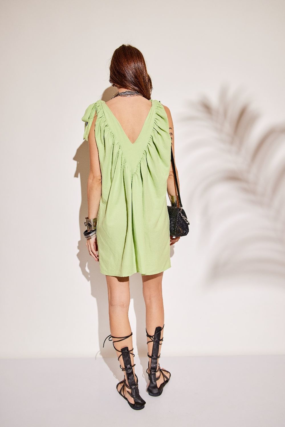 Vestido Mullt verde xs