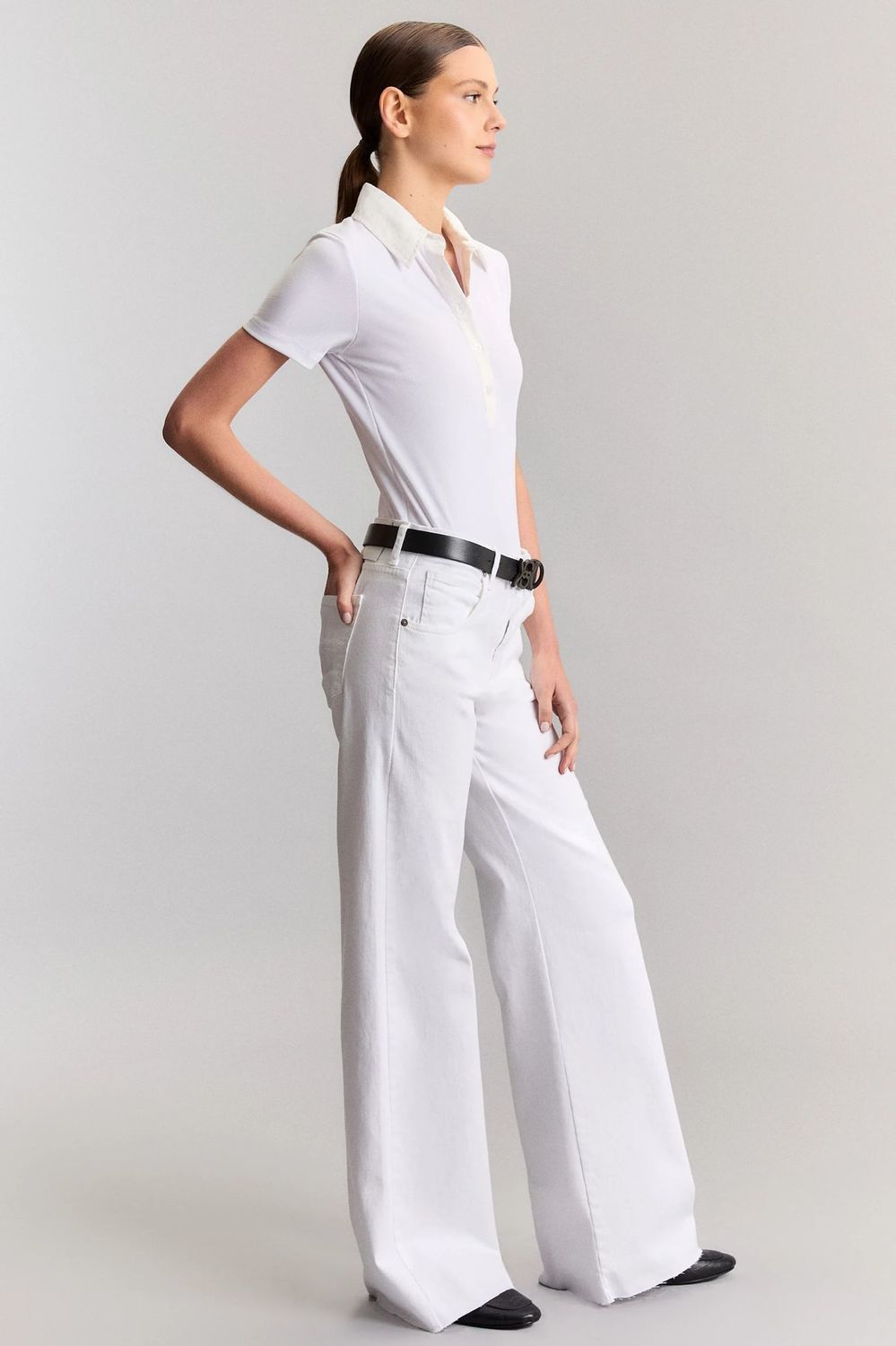 PANTALÓN FUNKY WHITE STRETCH- KOSIUKO blanco s