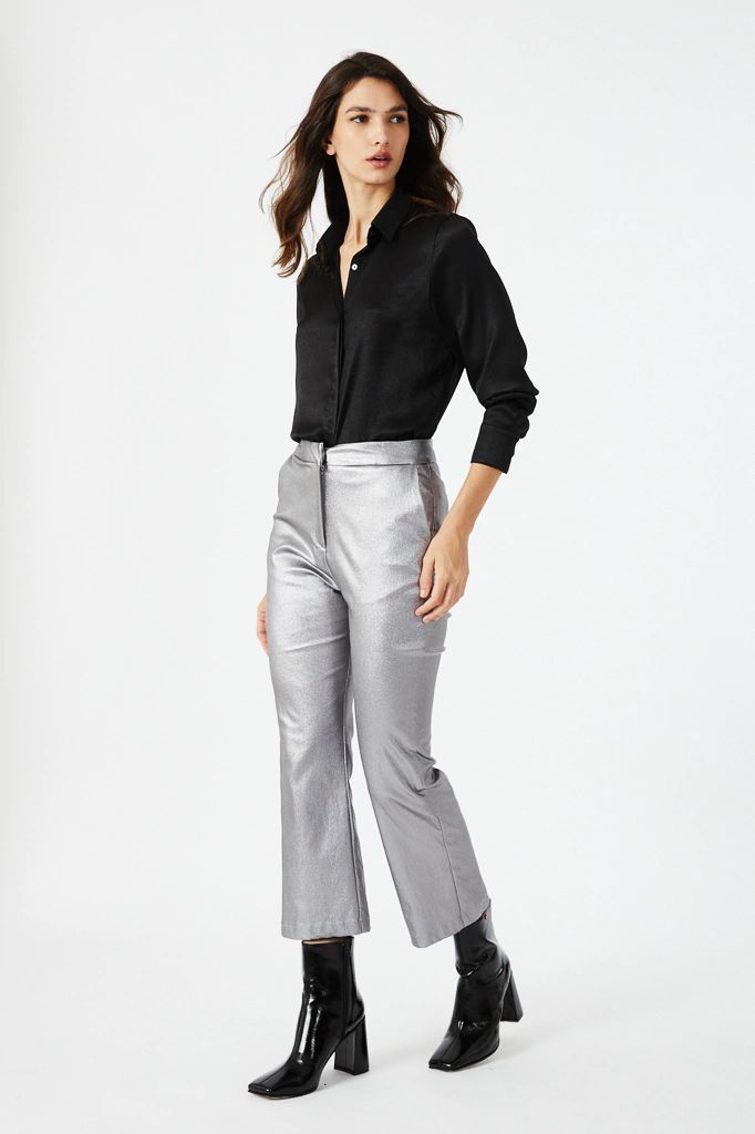 PANTALON STARS-LAS OREIRO plateado s